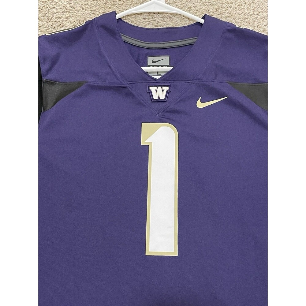 University of Washington Huskies #1 Nike On Field Womens Large Football Jersey - Picture 4 of 4